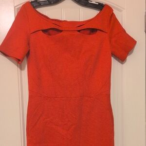 Zac Posen Red Midi Dress